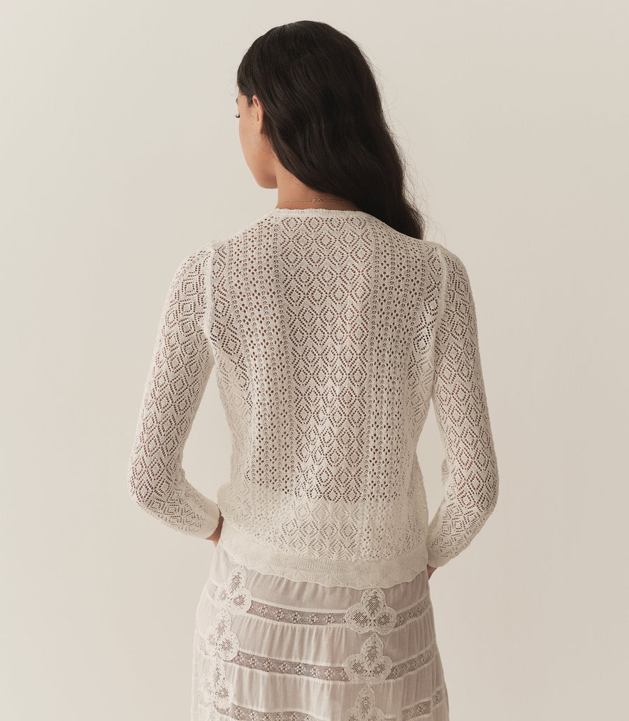 DIANE CARDIGAN -- IVORY
