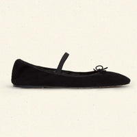 ELENI MARY JANE -- BLACK SUEDE