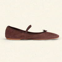 ELENI MARY JANE -- CHOCOLATE SUEDE