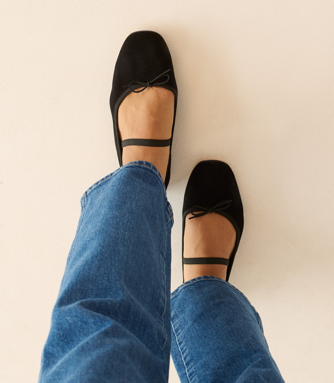 ELENI MARY JANE -- BLACK SUEDE
