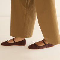 ELENI MARY JANE -- CHOCOLATE SUEDE
