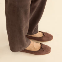 ELENI MARY JANE -- CHOCOLATE SUEDE