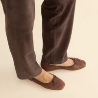 ELENI MARY JANE -- CHOCOLATE SUEDE