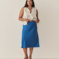 ELOWENA SKIRT -- BLUE TOURMALINE