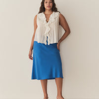 ELOWENA SKIRT -- BLUE TOURMALINE