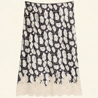 ELOWETTE SKIRT -- NOIR FLEURS D'ANEMONE