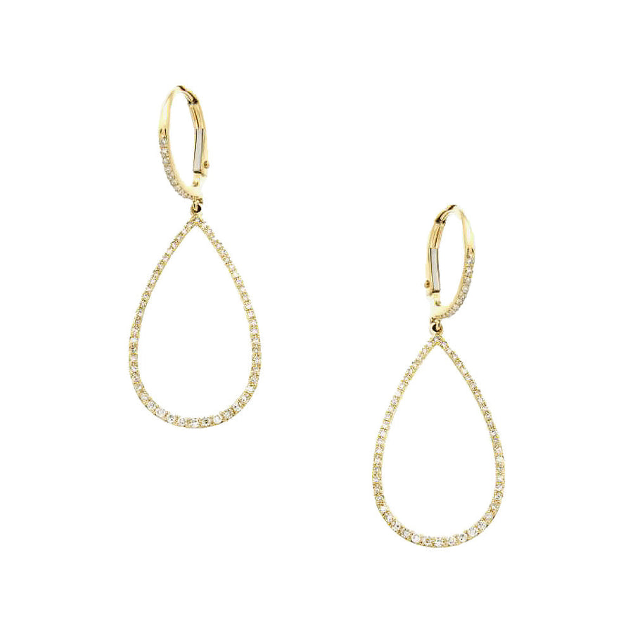 Diamond Teardrop Earrings