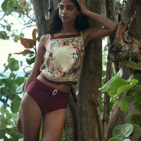 EVORA BIKINI BOTTOM -- DEEP SUMAC