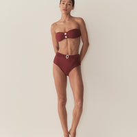 EVORA BIKINI BOTTOM -- DEEP SUMAC