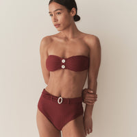 EVORA BIKINI BOTTOM -- DEEP SUMAC