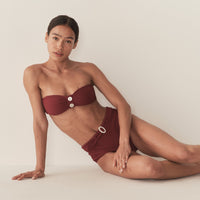 EVORA BIKINI BOTTOM -- DEEP SUMAC