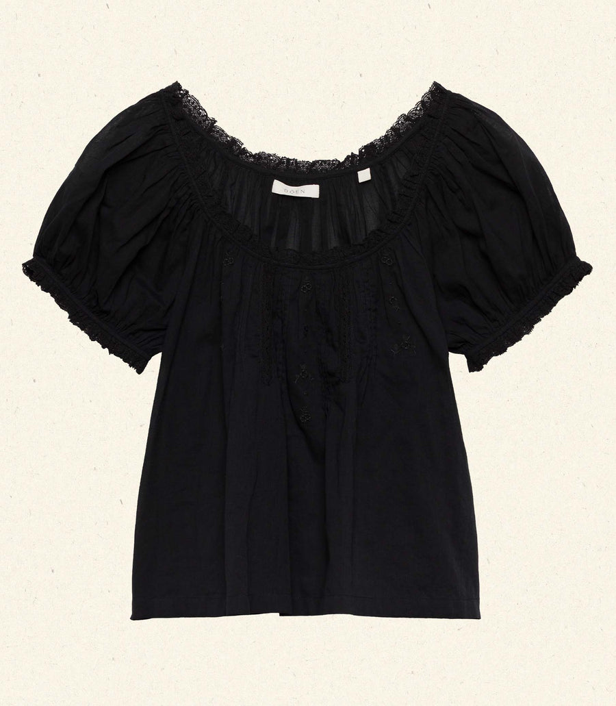 FREDERICA TOP -- BLACK