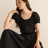 FREDERICA TOP -- BLACK
