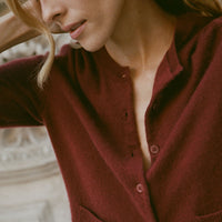 FREYA CARDIGAN -- MALBEC