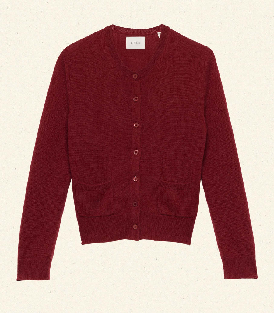 FREYA CARDIGAN -- MALBEC