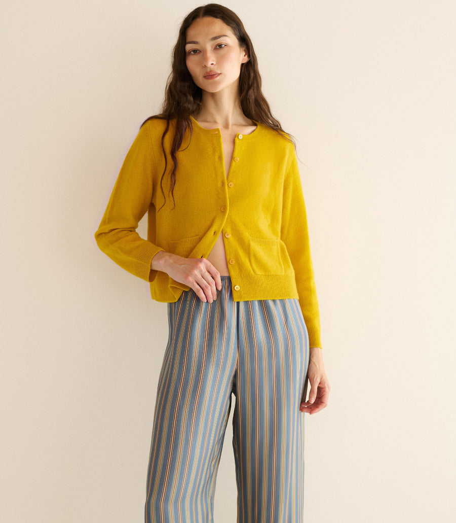 FREYA CARDIGAN -- CITRINE