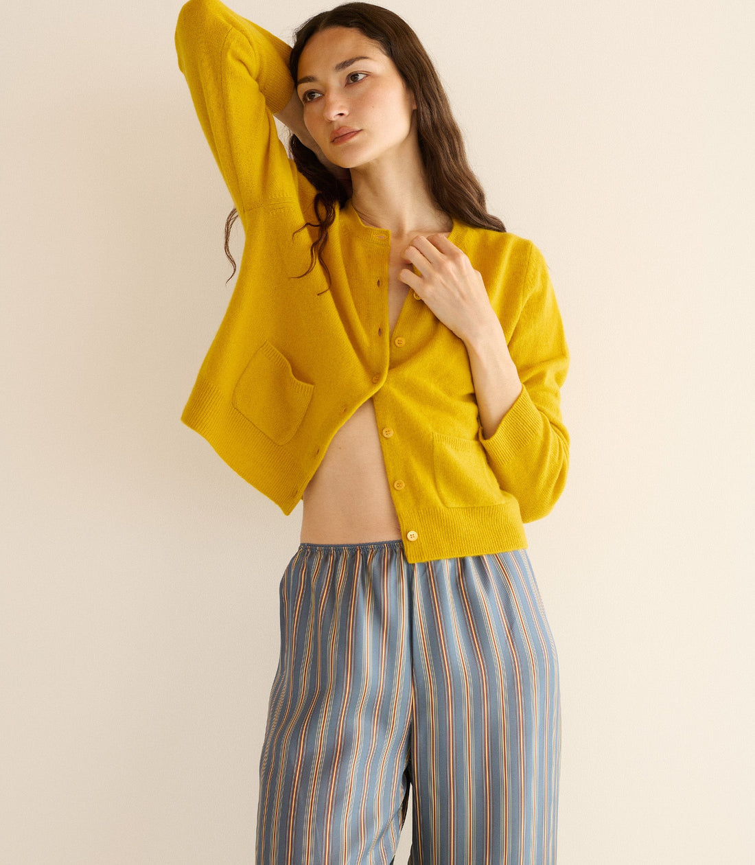 FREYA CARDIGAN -- CITRINE