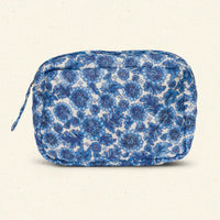 GRANDE QUINCE POUCH -- BLEU SOLEIL FLEURIT