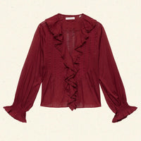 HARDY TOP -- DEEP CRIMSON