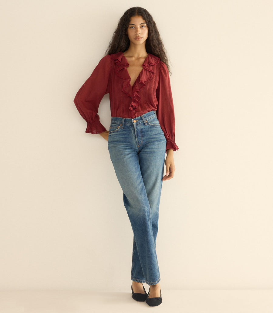 HARDY TOP -- DEEP CRIMSON