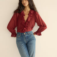 HARDY TOP -- DEEP CRIMSON