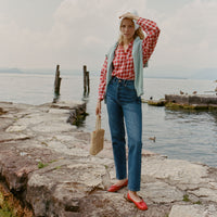 HOLDE TOP -- ALSACE PLAID