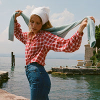 HOLDE TOP -- ALSACE PLAID