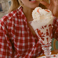 HOLDE TOP -- ALSACE PLAID