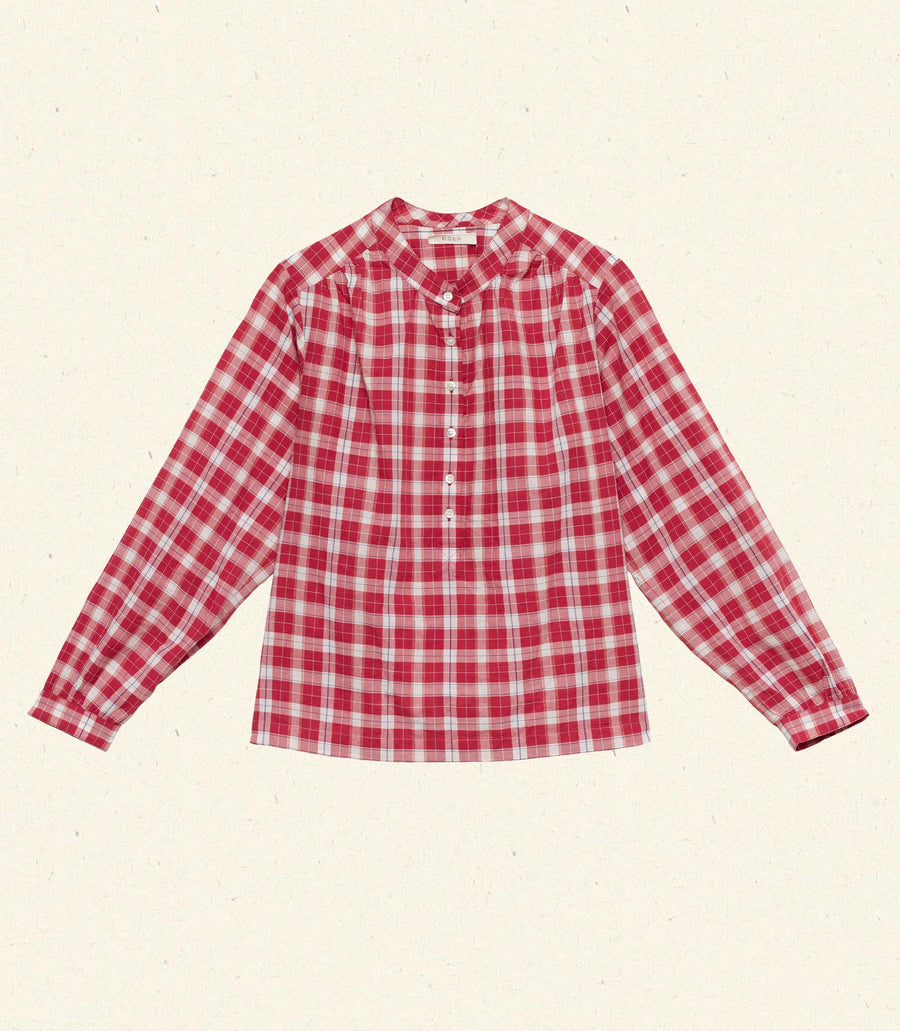 HOLDE TOP -- ALSACE PLAID