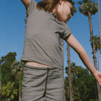 TOMMIE SHORT -- NOIR LA MADDALENA GINGHAM