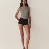 IDA TANK -- NOIR LA MADDALENA GINGHAM