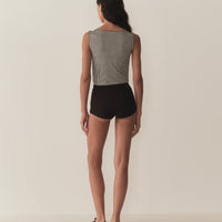 IDA TANK -- NOIR LA MADDALENA GINGHAM