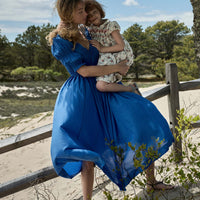 ISCHIA DRESS -- CORFU BLUE