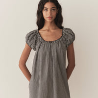 JULIA DRESS -- NOIR LA MADDALENA GINGHAM