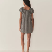 JULIA DRESS -- NOIR LA MADDALENA GINGHAM