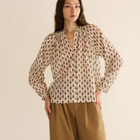 JULIENNE TOP -- PROVENCAL PAISLEY