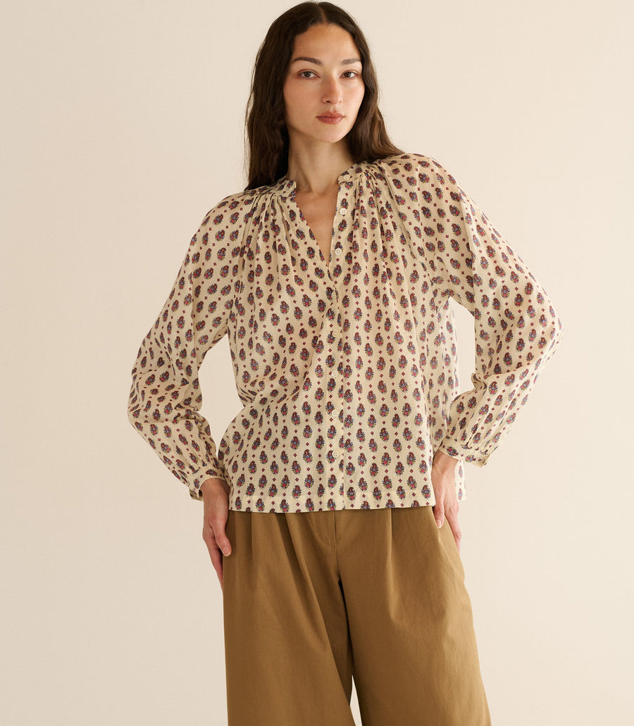 JULIENNE TOP -- PROVENCAL PAISLEY