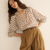 JULIENNE TOP -- PROVENCAL PAISLEY