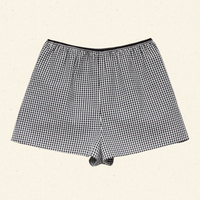 LARENA SHORT -- NOIR LA MADDALENA GINGHAM