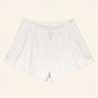 LARUE LINEN SHORT -- SALT