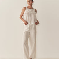 LAVON LINEN PANT -- SALT