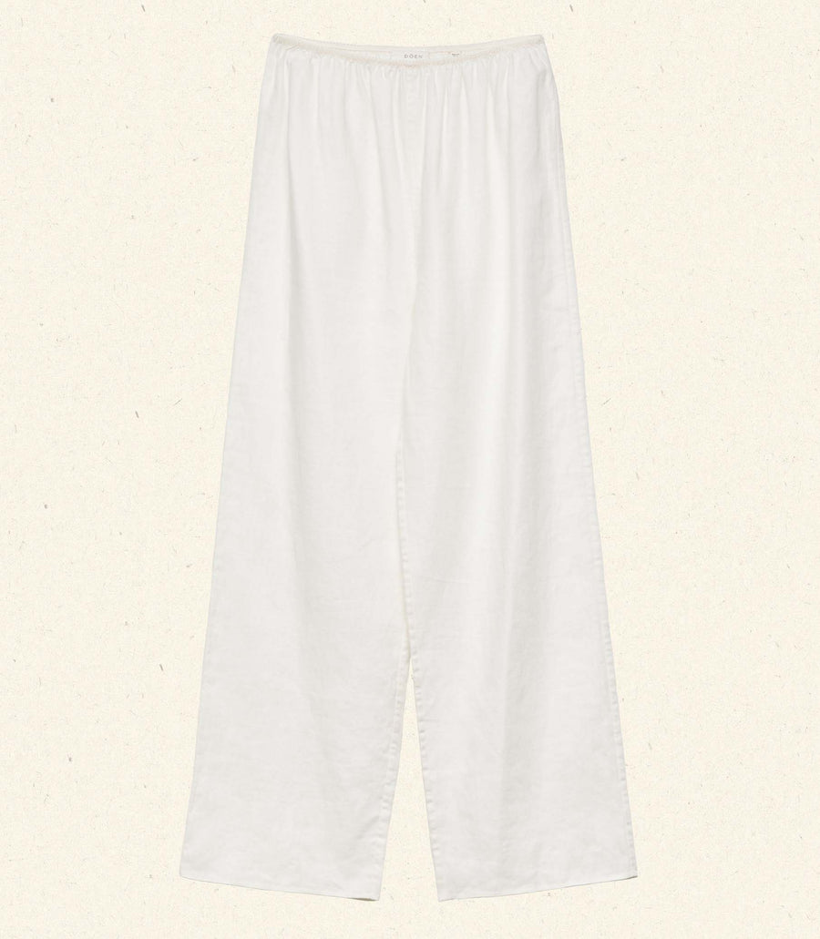 LAVON LINEN PANT -- SALT