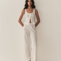 LAVON POINTELLE PANT -- SALT