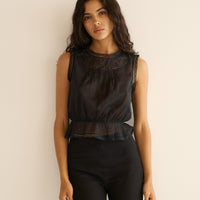 LILIBET TOP -- BLACK