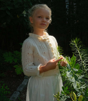 LITTLE CLAUDIE CARDIGAN -- IVORY