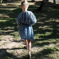 MILIANNE SKIRT -- BLEU SOLEIL FLEURIT