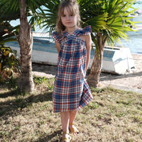 LITTLE NISHA DRESS -- COTE D’AZUR PLAID