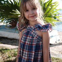 LITTLE NISHA DRESS -- COTE D’AZUR PLAID