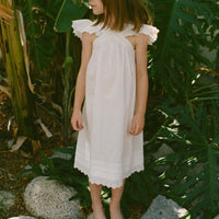 LITTLE NISHA DRESS -- SALT