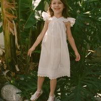 LITTLE NISHA DRESS -- SALT